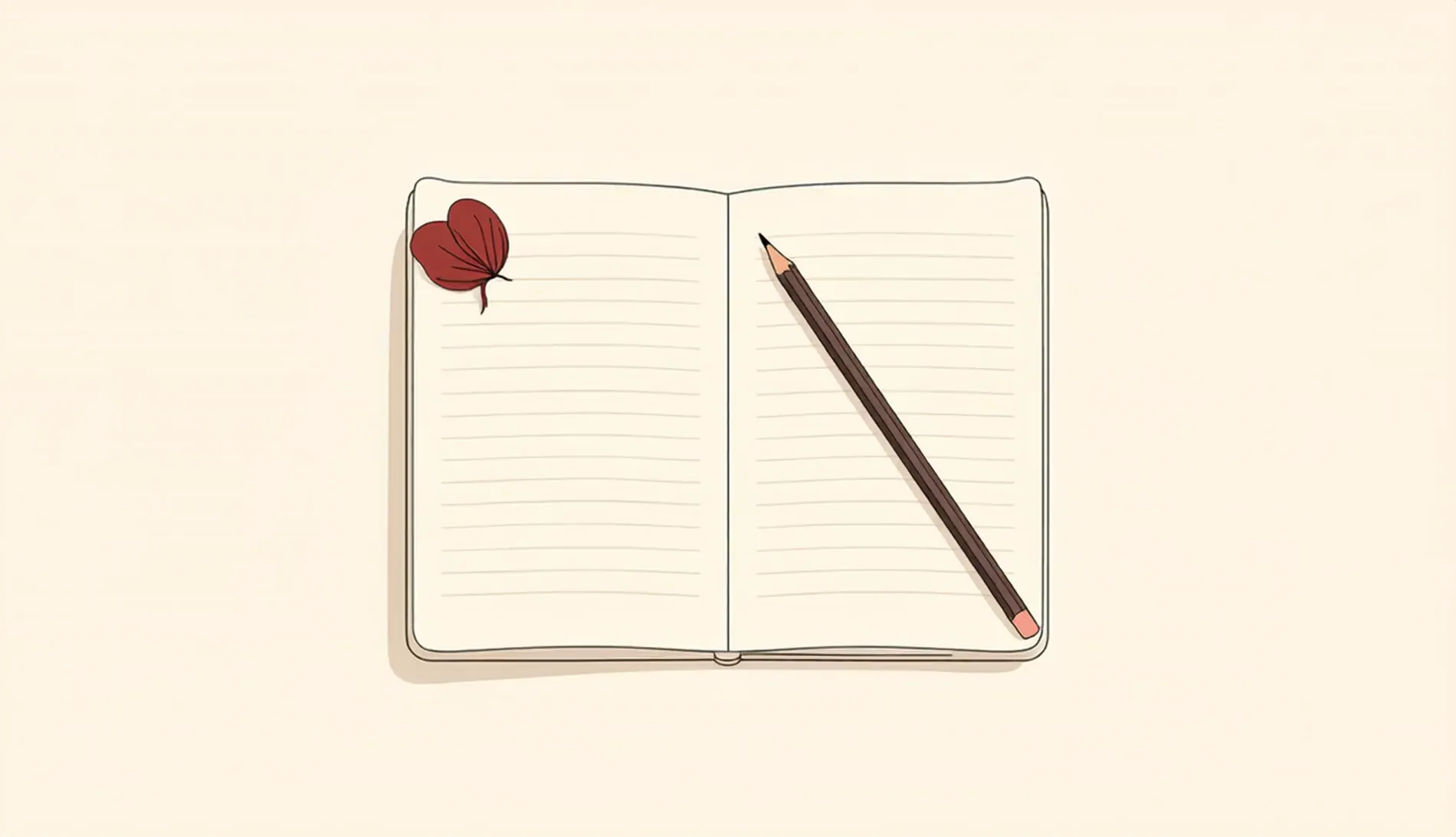 手書きのノートをめくる様子